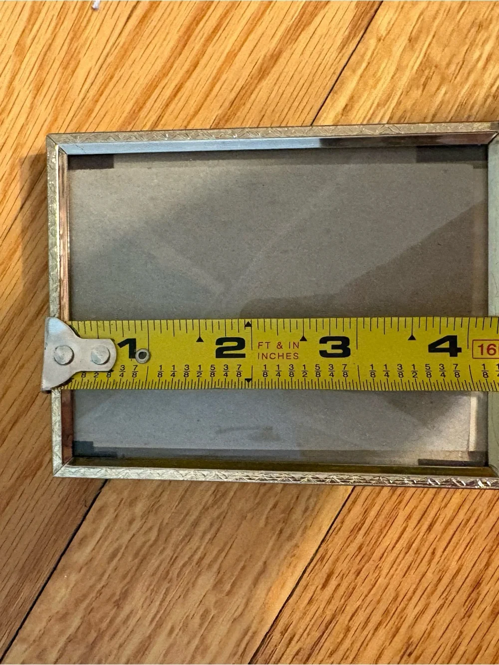 Gold Decorative Photo Frame - Vintage with Bubble Glass